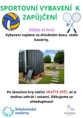 PŮJČTE SI V BIOPARKU SPORTOVNÍ VYBAVENÍ